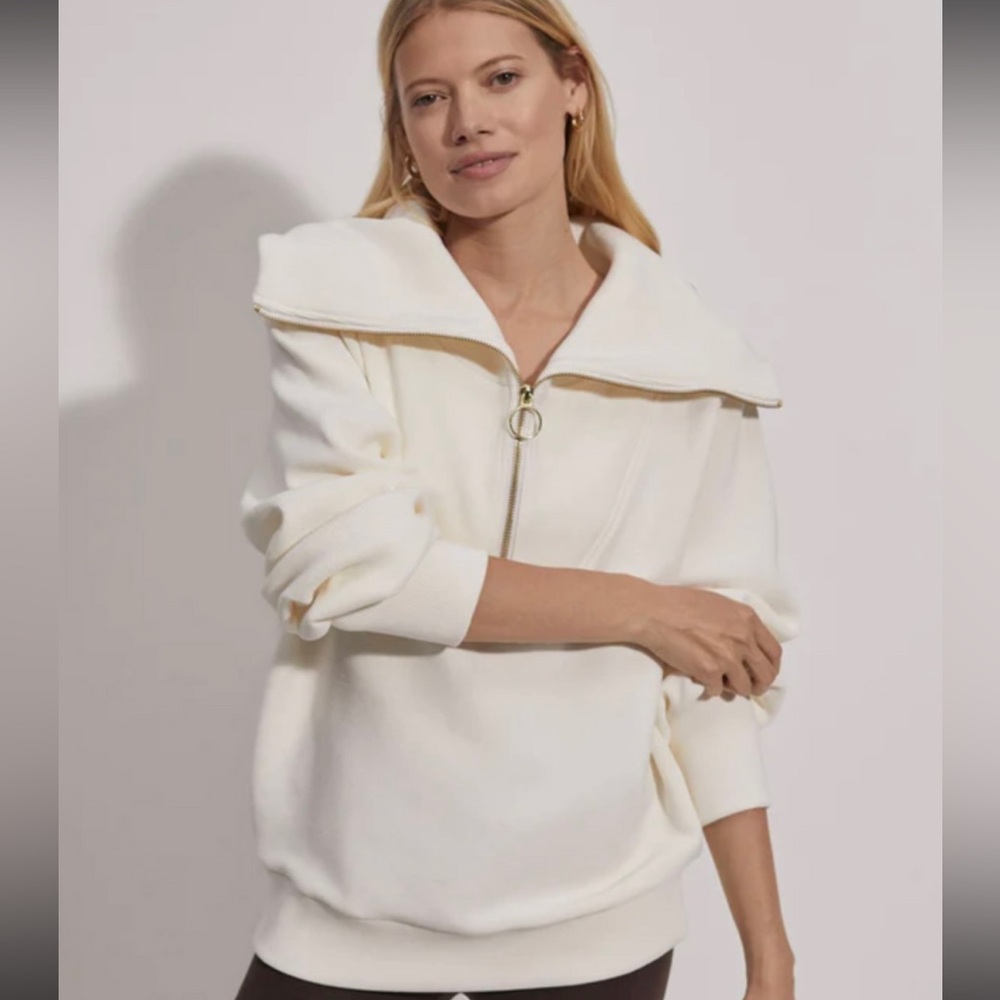 Varley Vine Half Zip- ivory